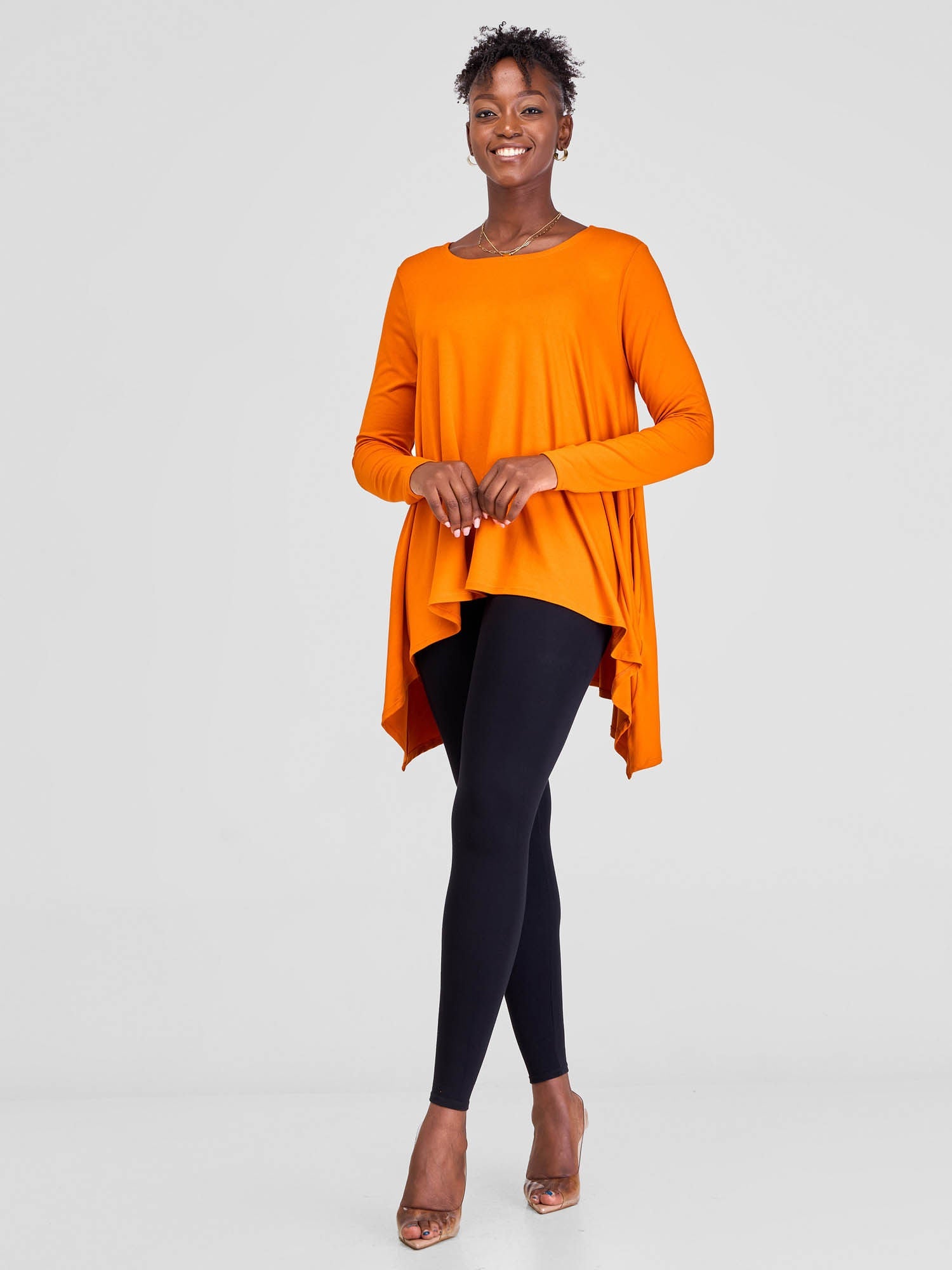 Vivo Basic V-neck Cap Sleeve Top - Buttermilk