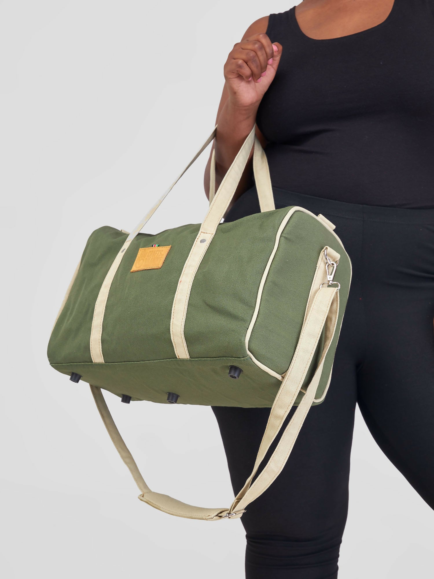 Crafts With Meaning Canvas Travel Duffle Bag Jungle Green Shopzetu