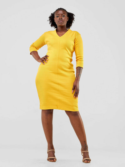 TimyT Urban Wear Official Dress - Yellow - Shopzetu