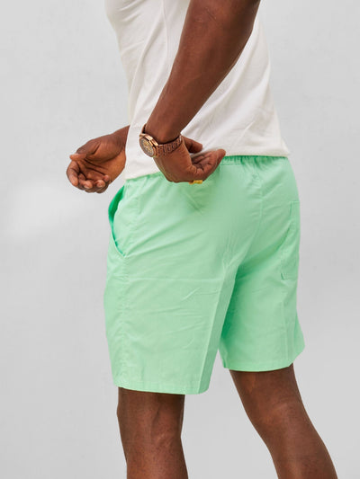 Zetu Men's Beach Shorts - Mint Green - Shopzetu