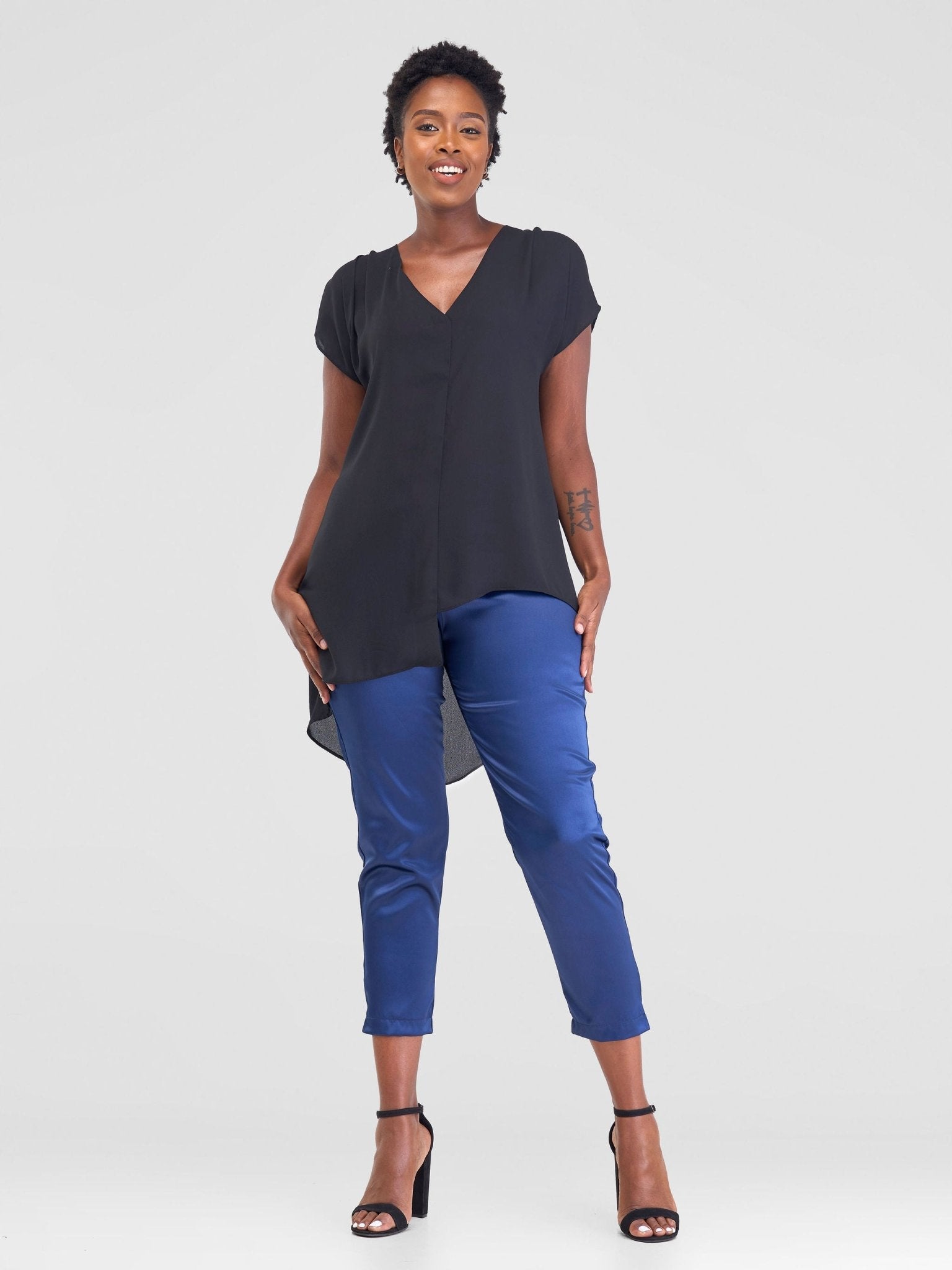 Safari by Vivo Zene Drop Shoulder Top - Taupe main image 1