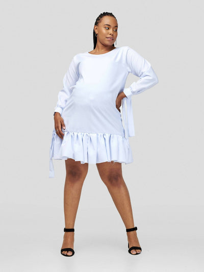 Vintlyne Shira Shift Dress - White - Shopzetu