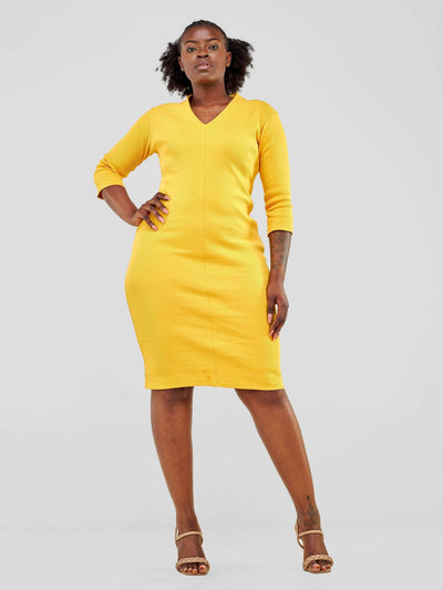 TimyT Urban Wear Official Dress - Yellow - Shopzetu