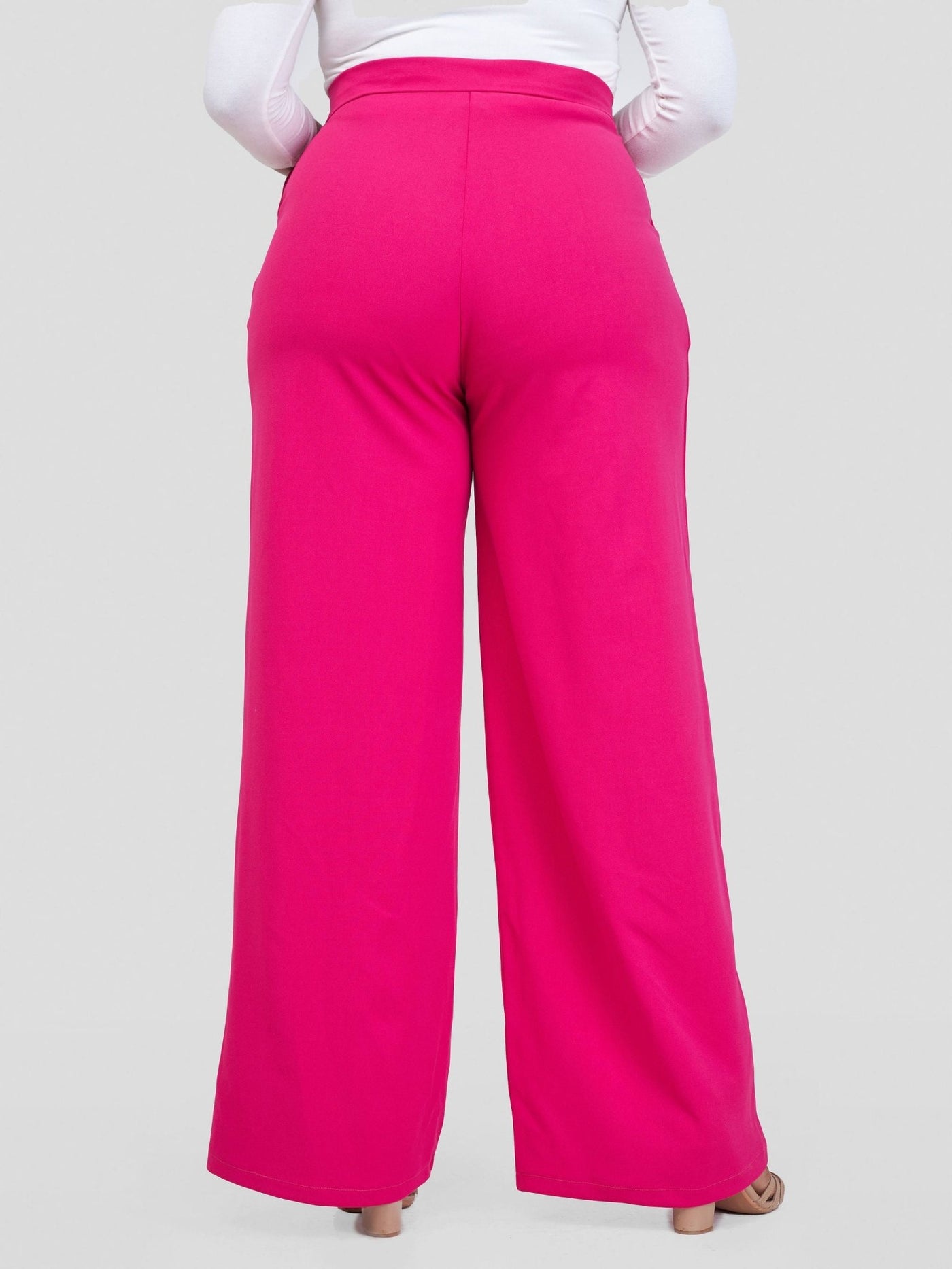 Zia Africa ''Something Retro'' Wide Leg Pants - Pink - Shopzetu