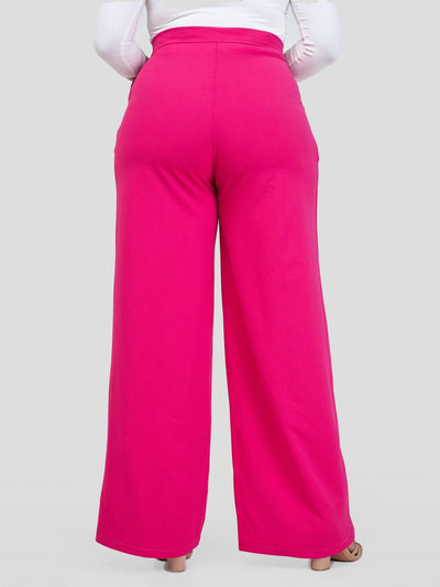 Zia Africa ''Something Retro'' Wide Leg Pants - Pink - Shopzetu