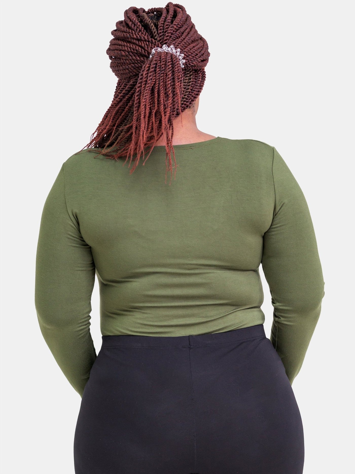 Vivo Basic Long Sleeved Bodysuit - Hunters Green - Shopzetu