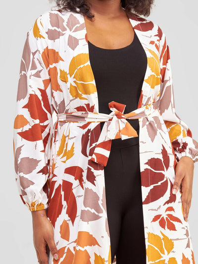 Kimono World Autumn Kimono - Floral Print - Shopzetu