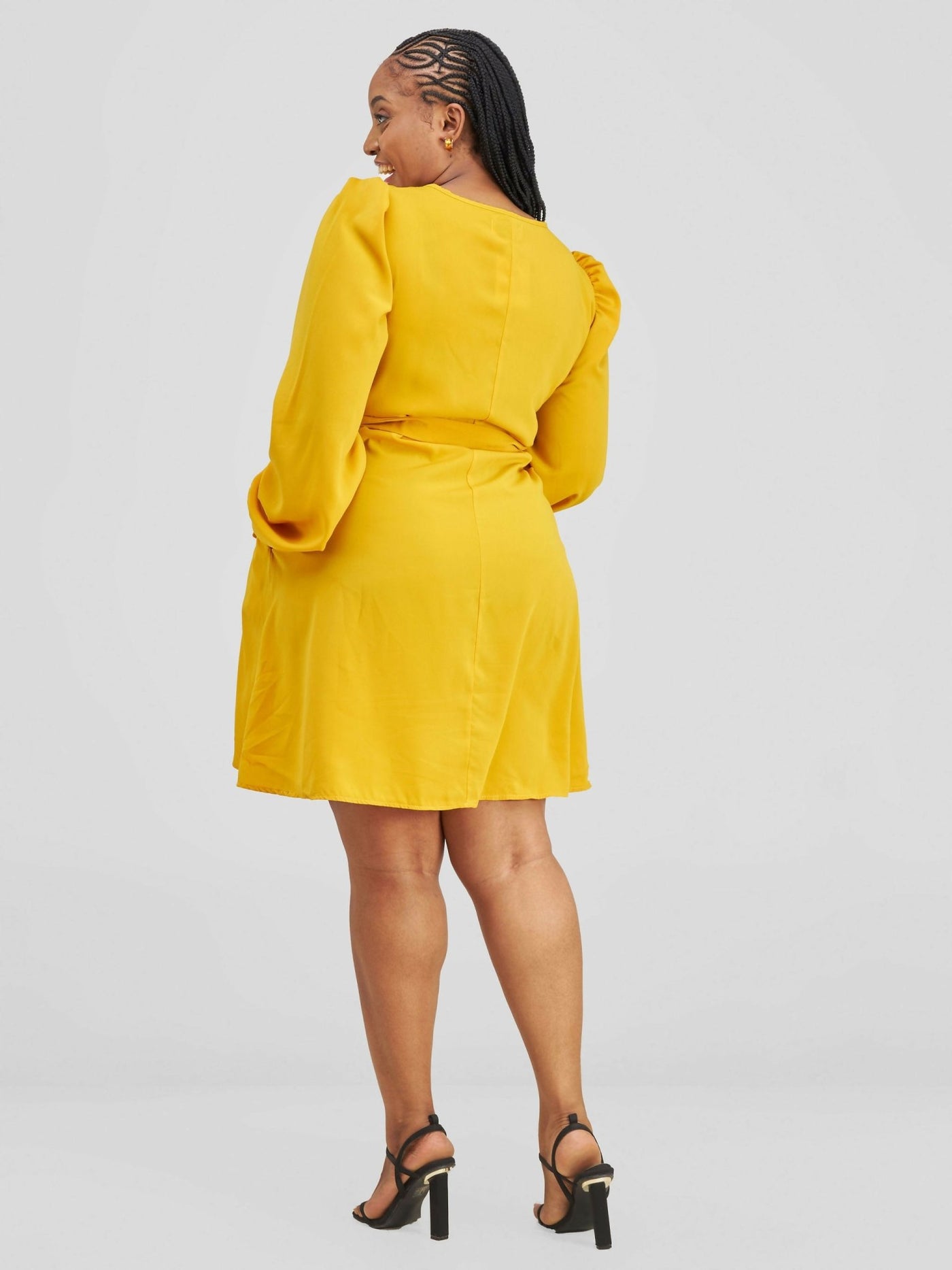 Lizola Chiasoka Shift Dress - Yellow - Shopzetu