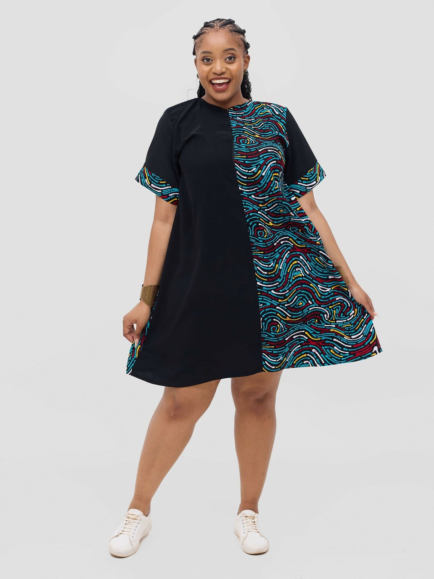 Lenana Shift Dress - African Print - Shopzetu