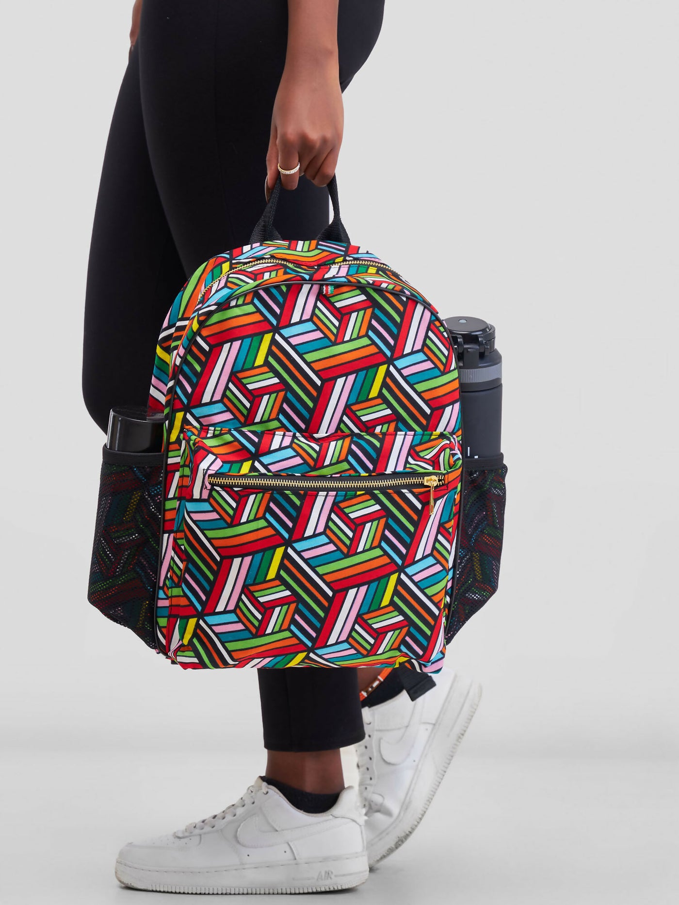 Ankara Artifacts Rainbow Thandi Backpacks - Multicolored
