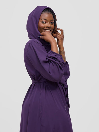 Vivo Basic Hooded Kimono - Purple - Shopzetu