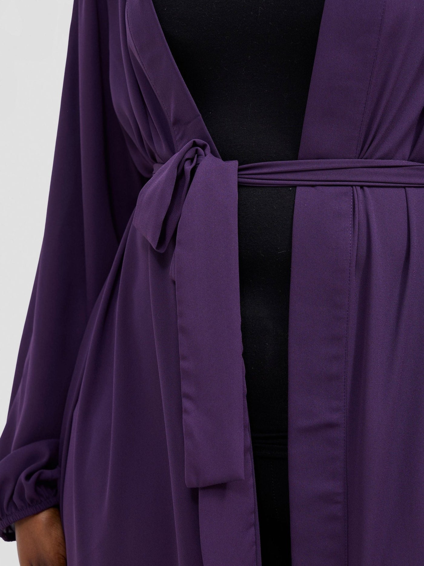 Vivo Basic Hooded Kimono - Purple - Shopzetu