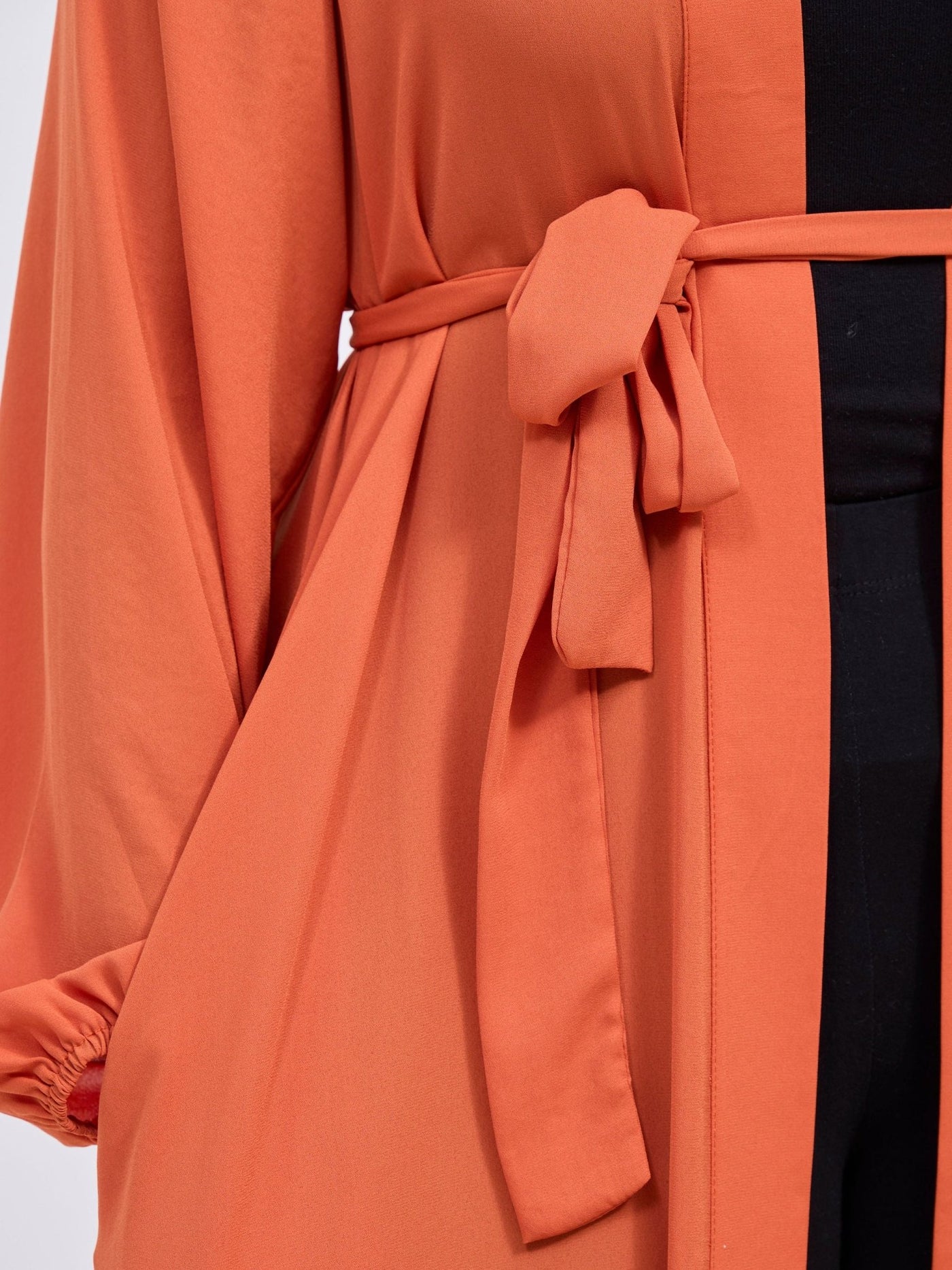 Vivo Basic Hooded Kimono - Orange - Shopzetu