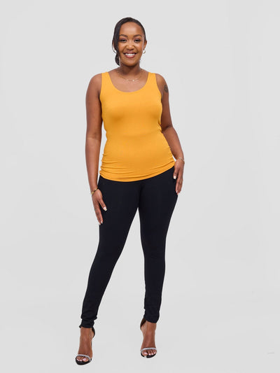 Vivo Basic Tank Top - Mustard - Shopzetu