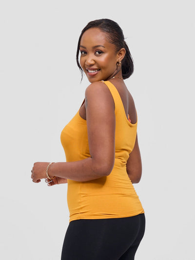 Vivo Basic Tank Top - Mustard - Shopzetu