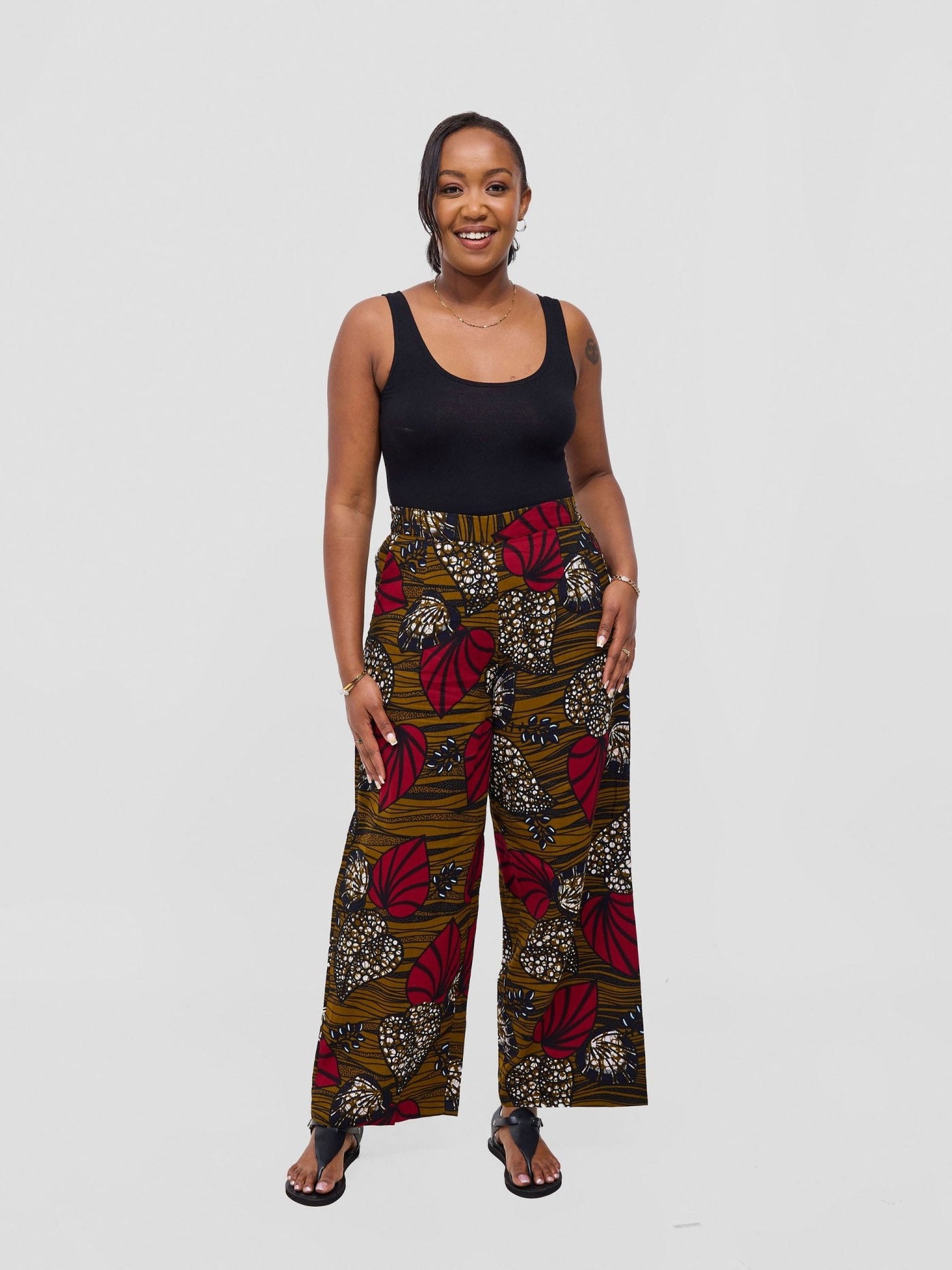 Vivo Kitenge Wide Leg Pants - Sipo - Shopzetu