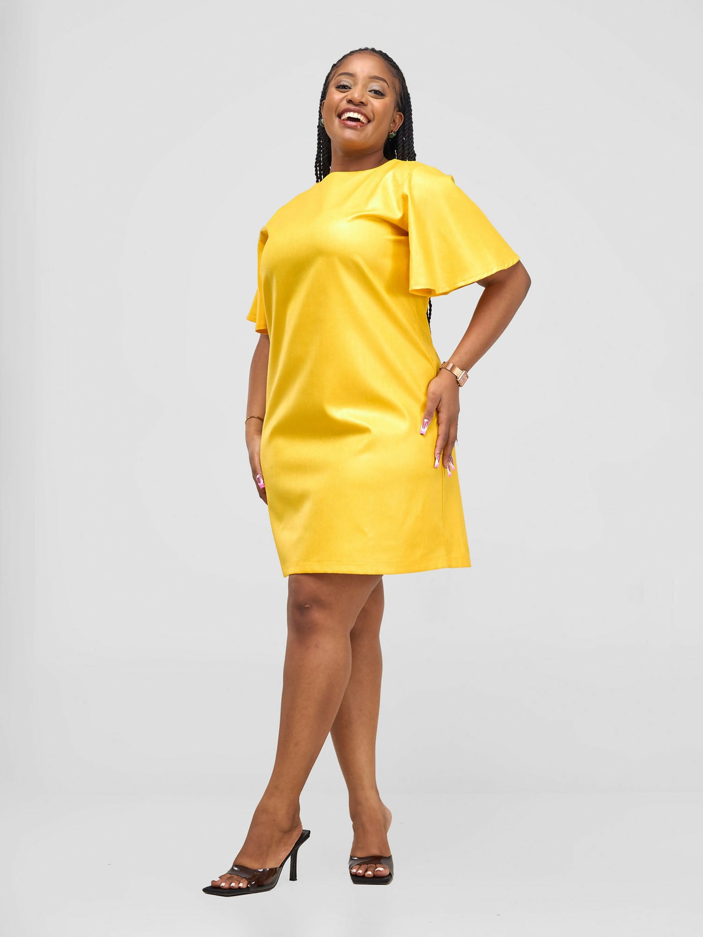 Ninna Shift Dress - Mustard