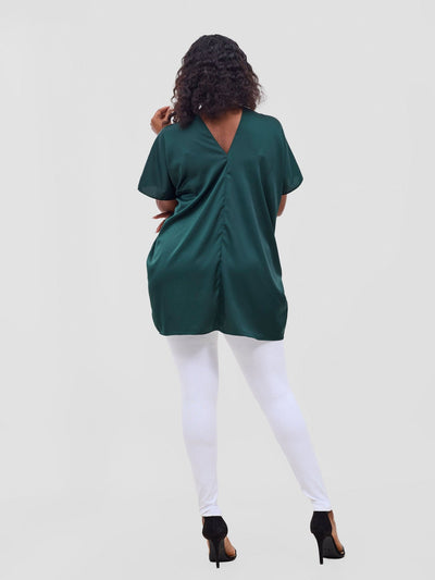 Vivo Basic Tunic Top - Dark Green - Shopzetu