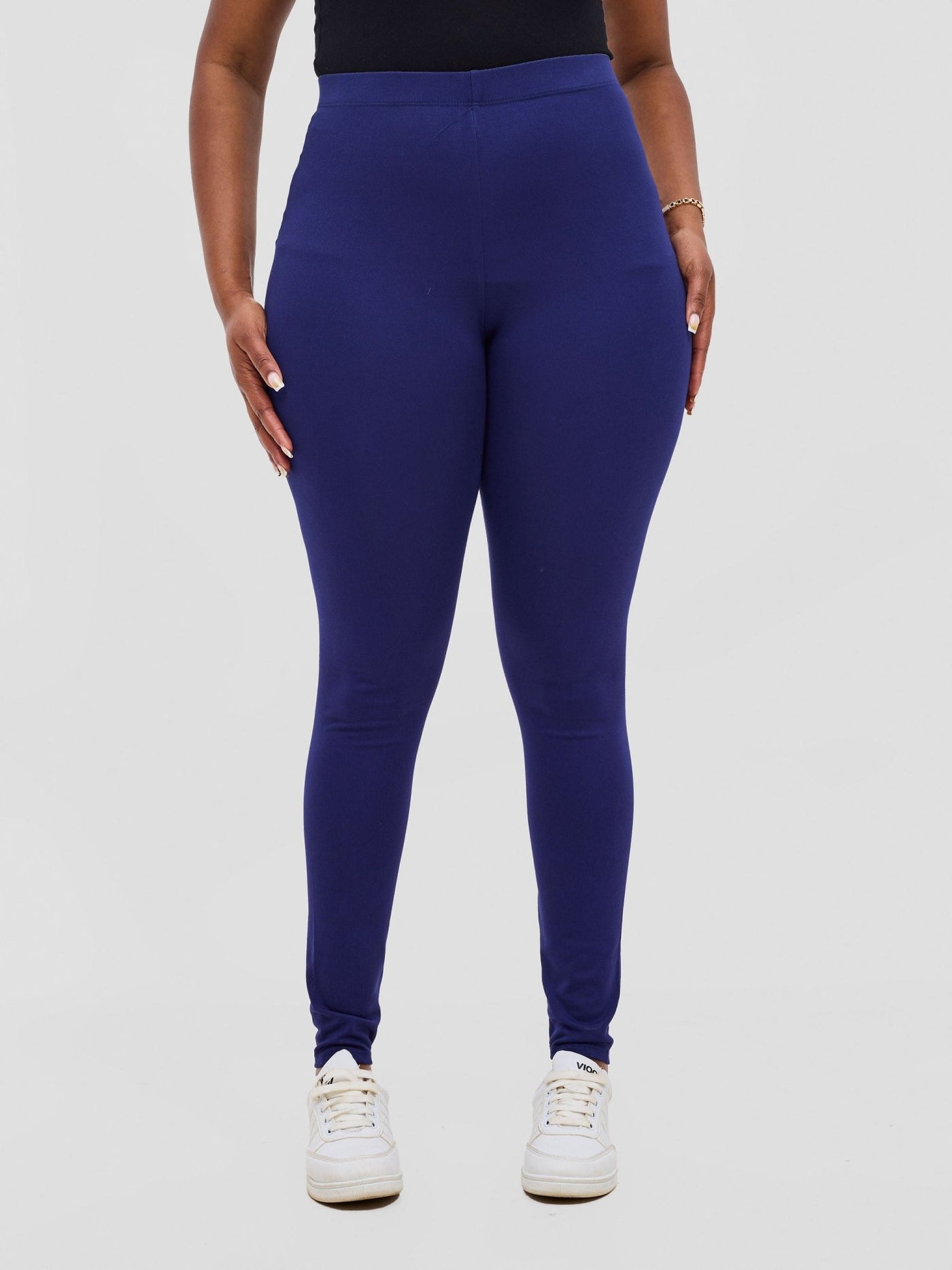 Vivo Val Full Length Leggings - Navy Blue - Shopzetu