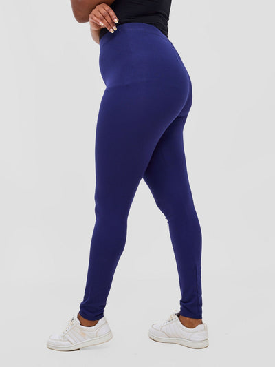 Vivo Val Full Length Leggings - Navy Blue - Shopzetu