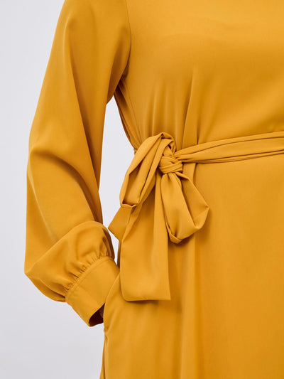 Vivo Serwa Tent Dress - Mustard - Shopzetu