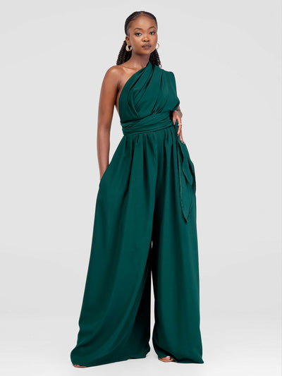 African Yuva Kericho Jumpsuit - Green