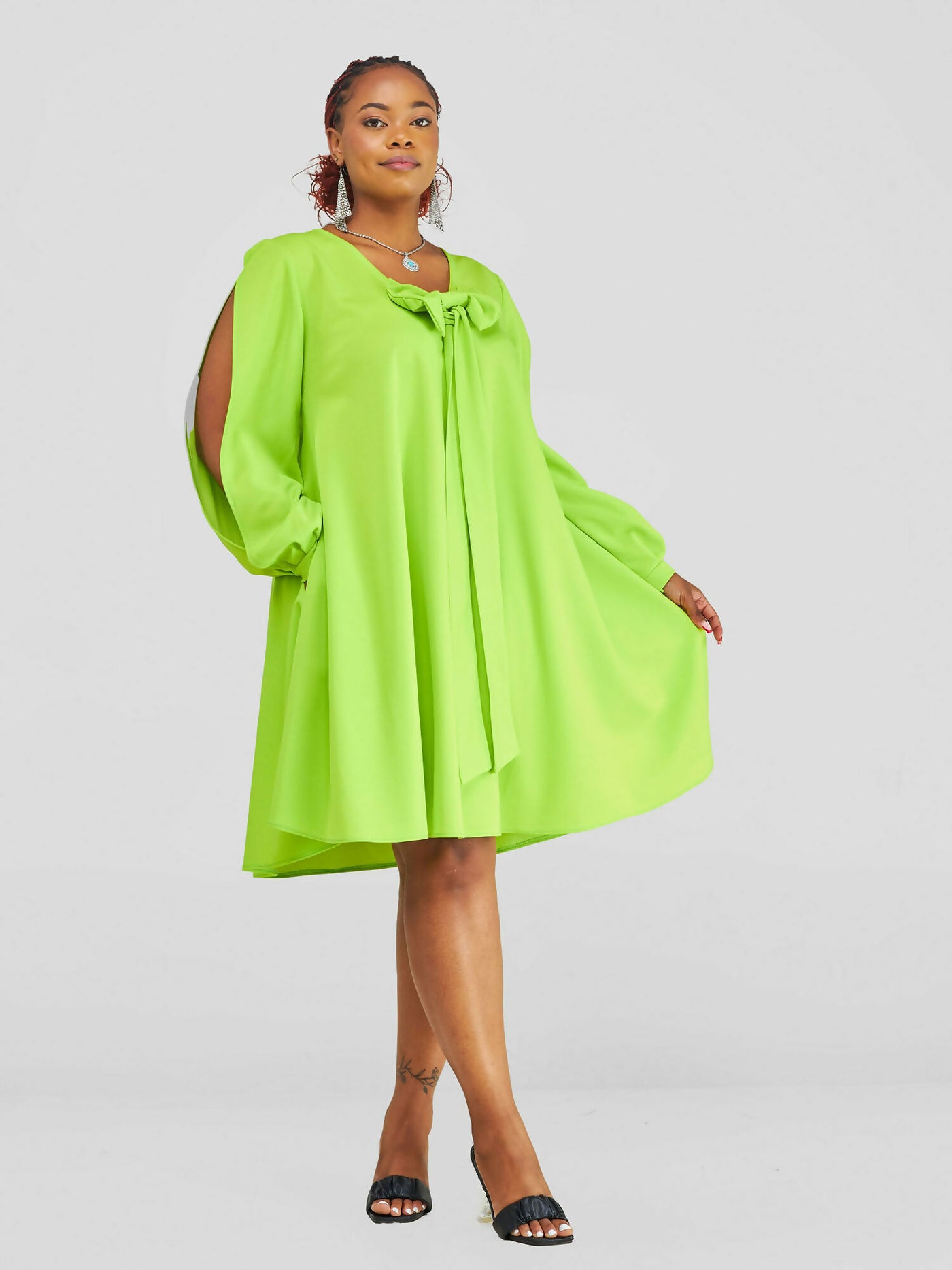 Mariste Luku Shift Dress - Luminous Green