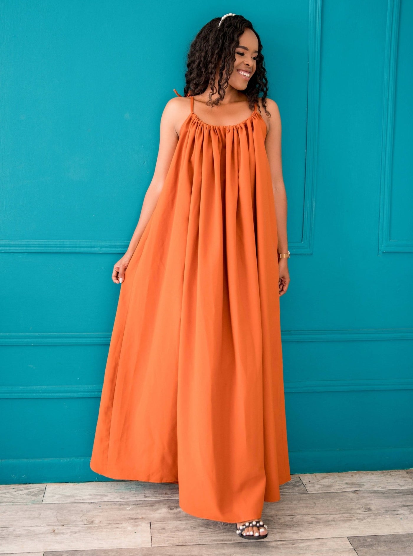 Izulu Havannah Dress - Orange - Shopzetu