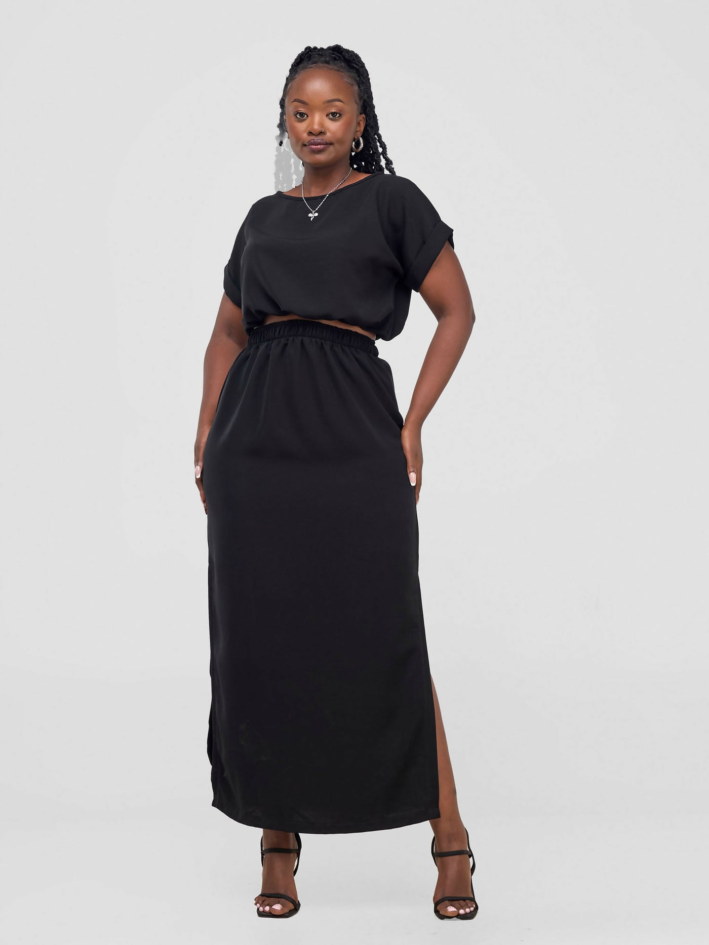 Salok Havilah Wear Cara Skirt Set - Black