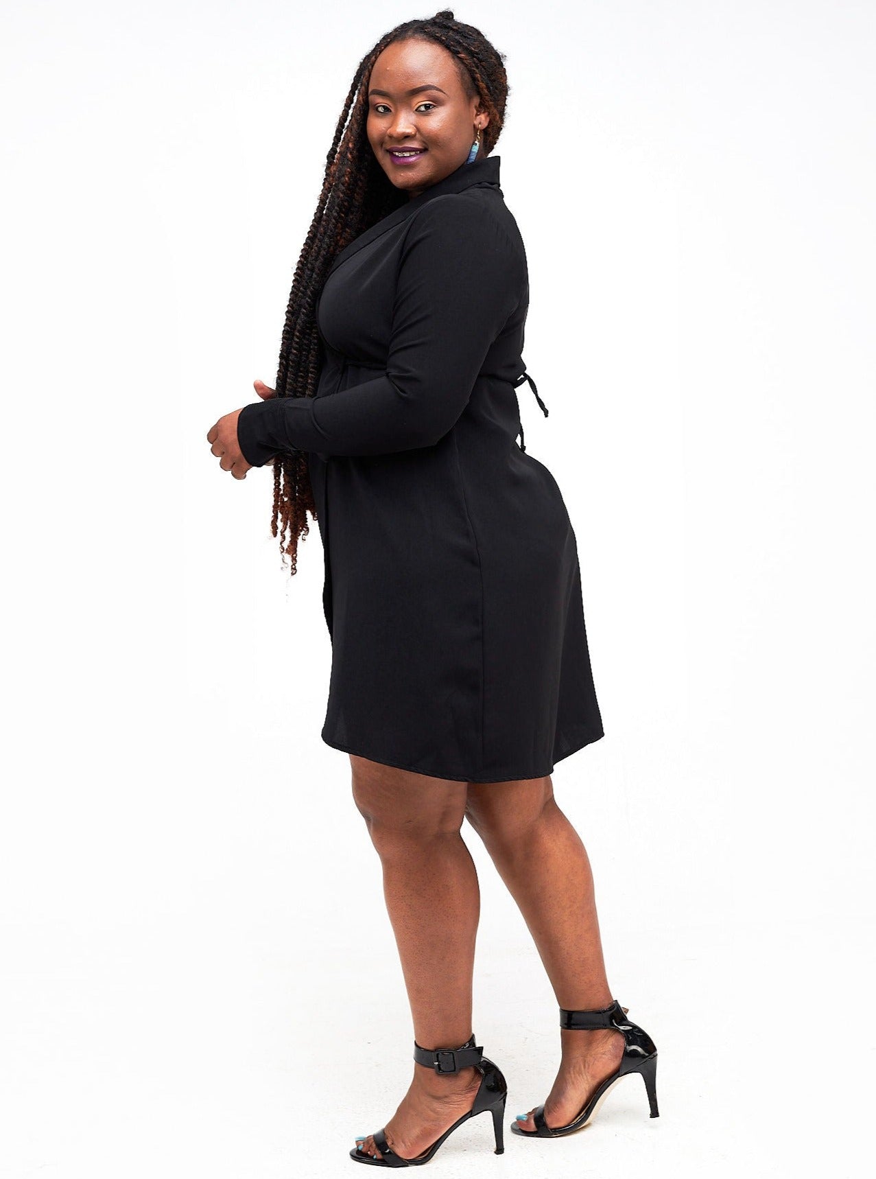 Zia Africa Mamma Mia Knee Length Dress - Black