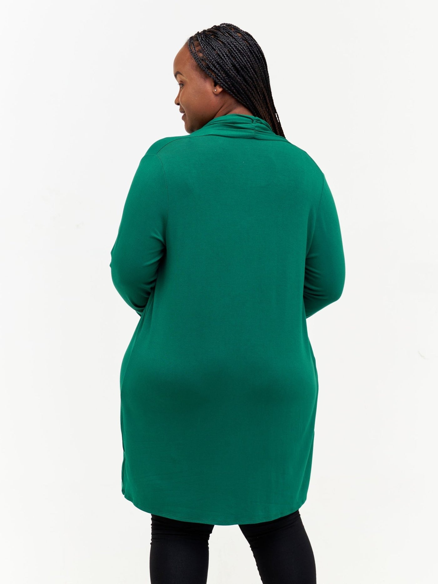 Basic May Jersey Waterfall - Forest Green - Shopzetu