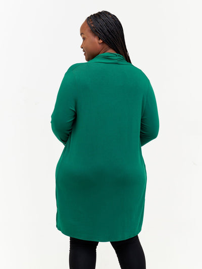 Basic May Jersey Waterfall - Forest Green - Shopzetu