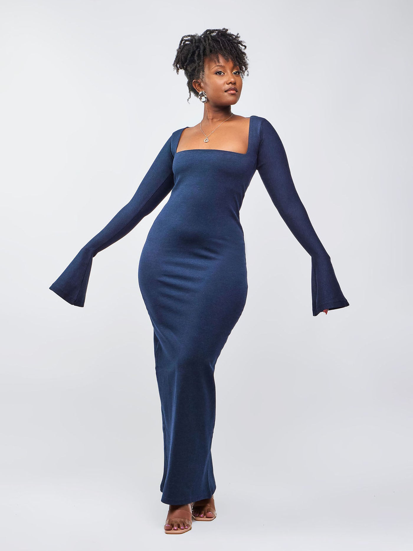 Zia Africa “Effortlessly Elegant” Bodycon Dress - Navy