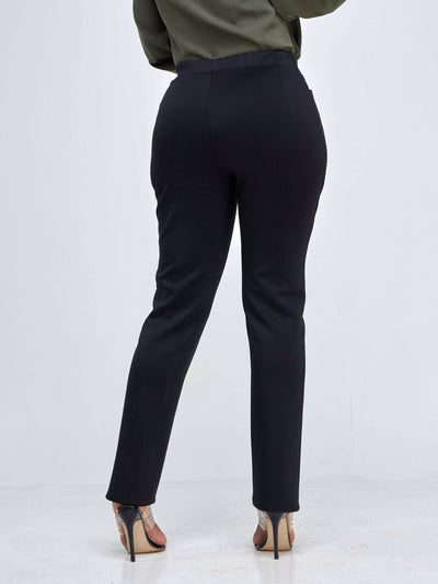 Elsie Glamour Luna Official Pants - Black - Shopzetu