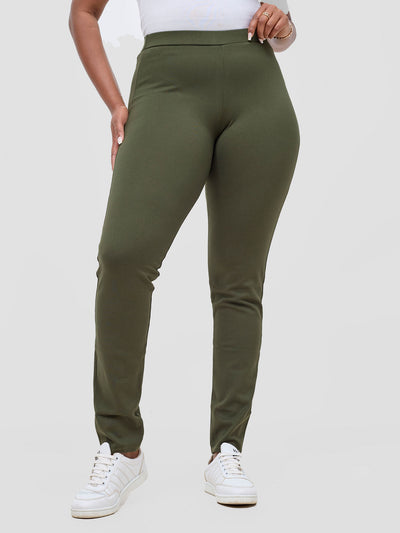 Basic Leisure Pants - Hunters Green