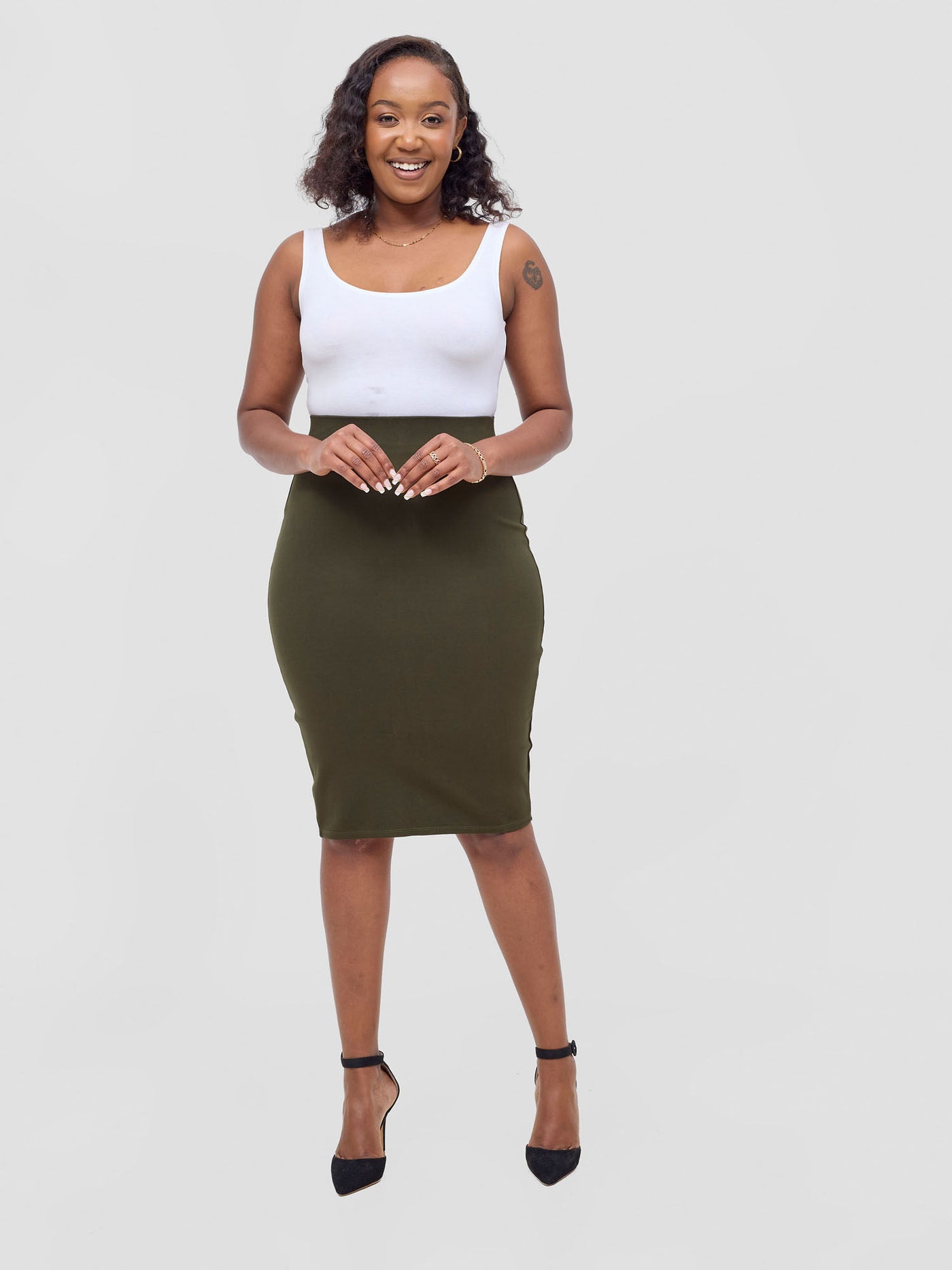 Basic Pencil Skirt - Hunters