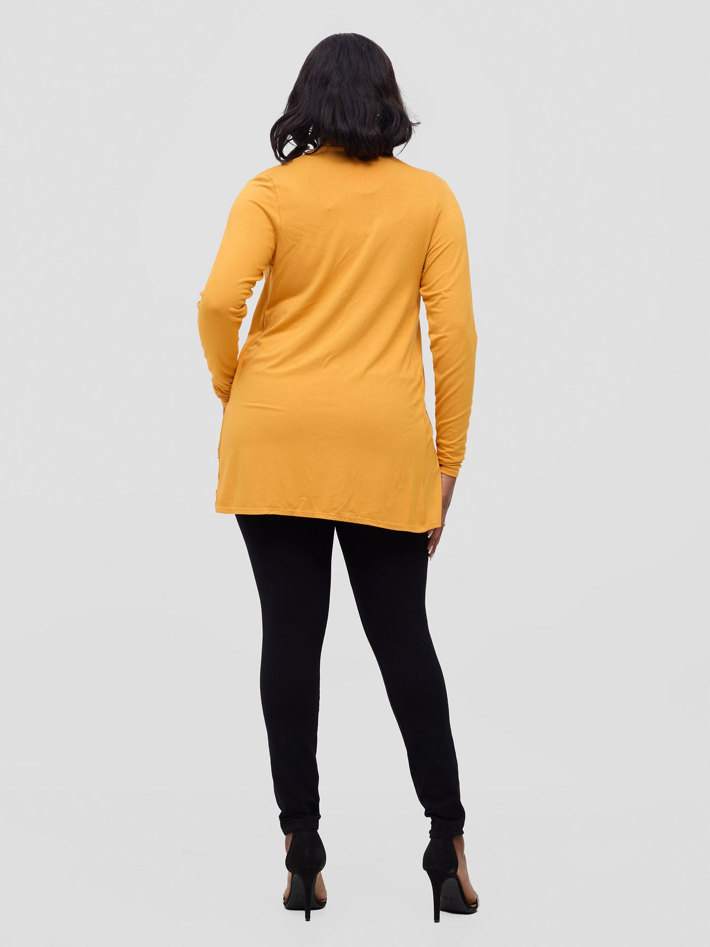 Basic May Jersey Waterfall - Mustard