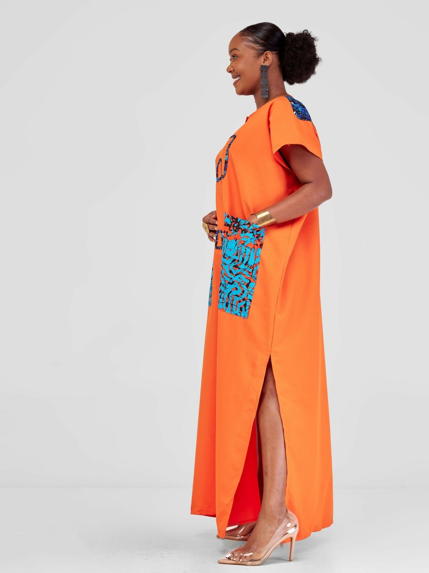 Arui Bisa Kaftan - Orange - Shopzetu