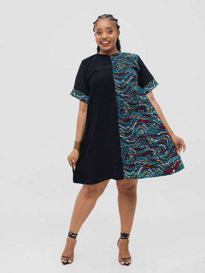 Lenana Shift Dress - African Print - Shopzetu