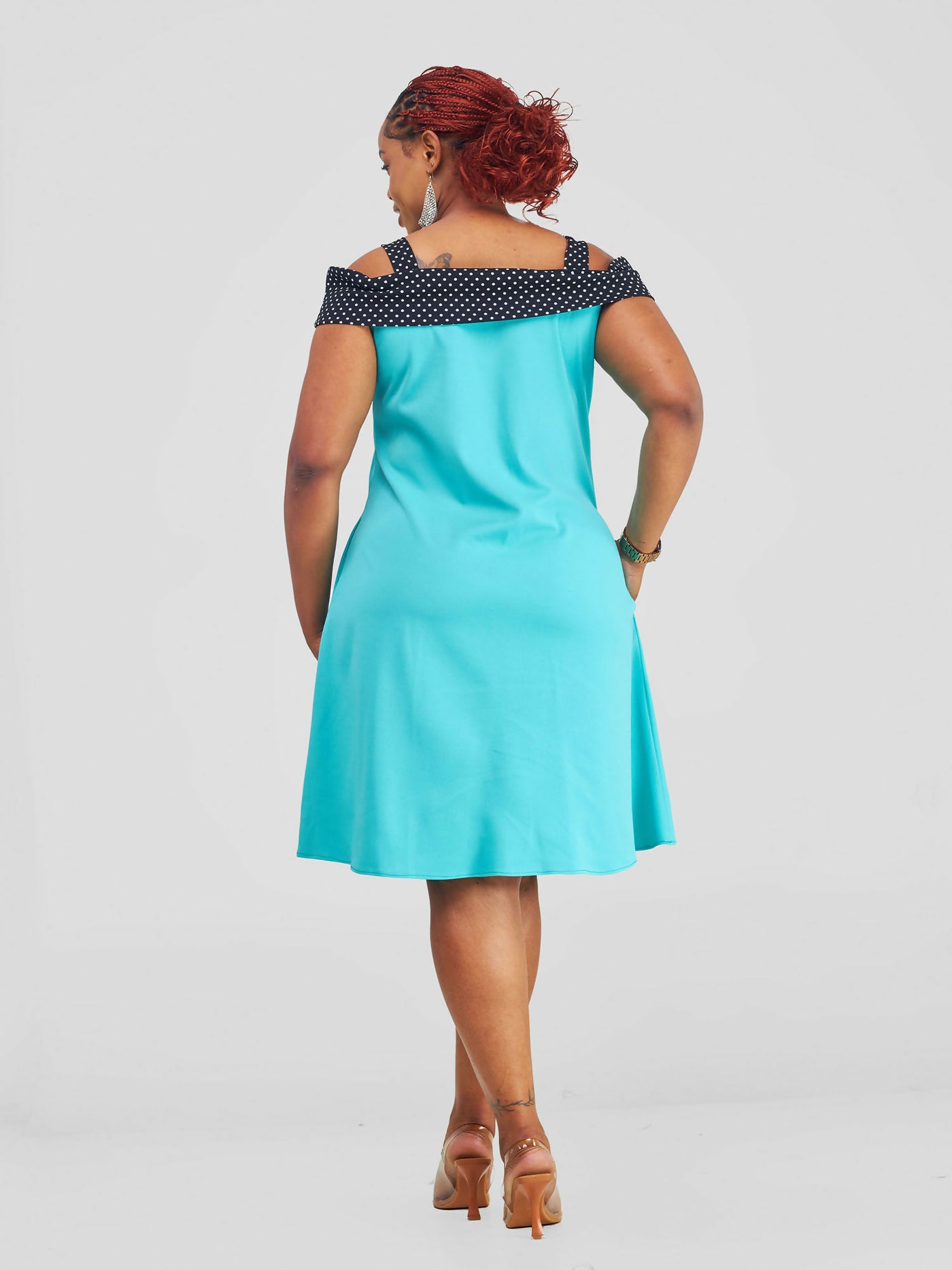 Mariste Malkia Shift Dress - Teal