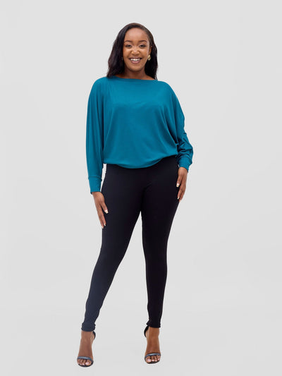 Vivo Bana Batwing Top - Deep Teal - Shopzetu