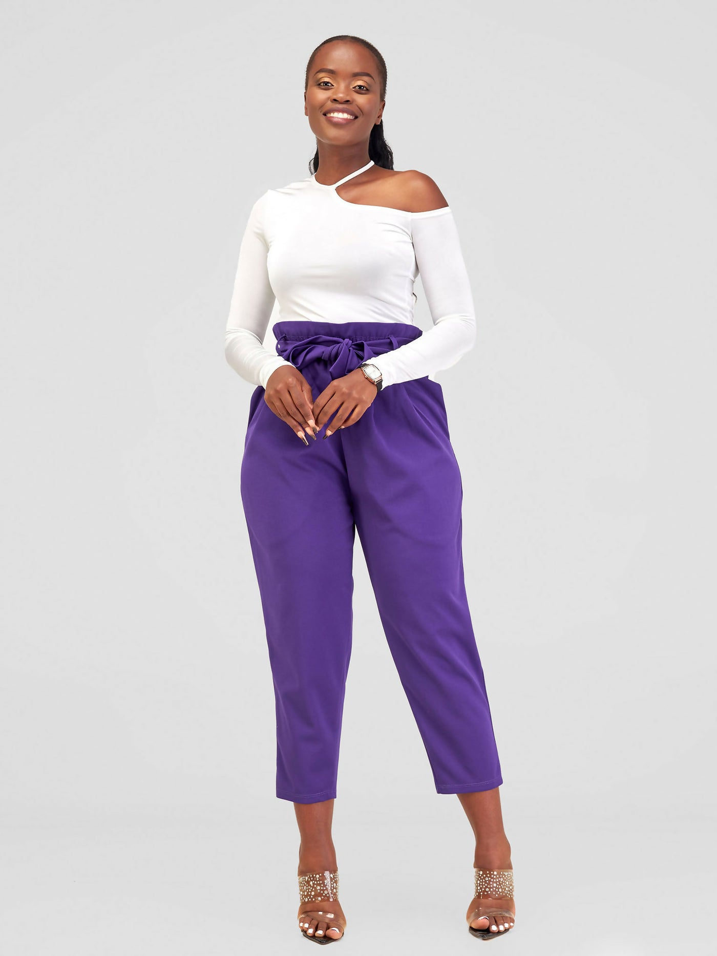 Elsie Glamour Millan Pants - Purple