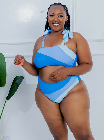 Shells Attic Swimwear Suit Bikini - Blue - Shopzetu