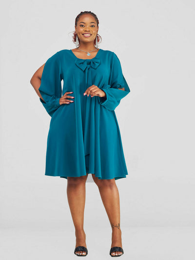 Mariste Luku Shift Dress - Turquoise