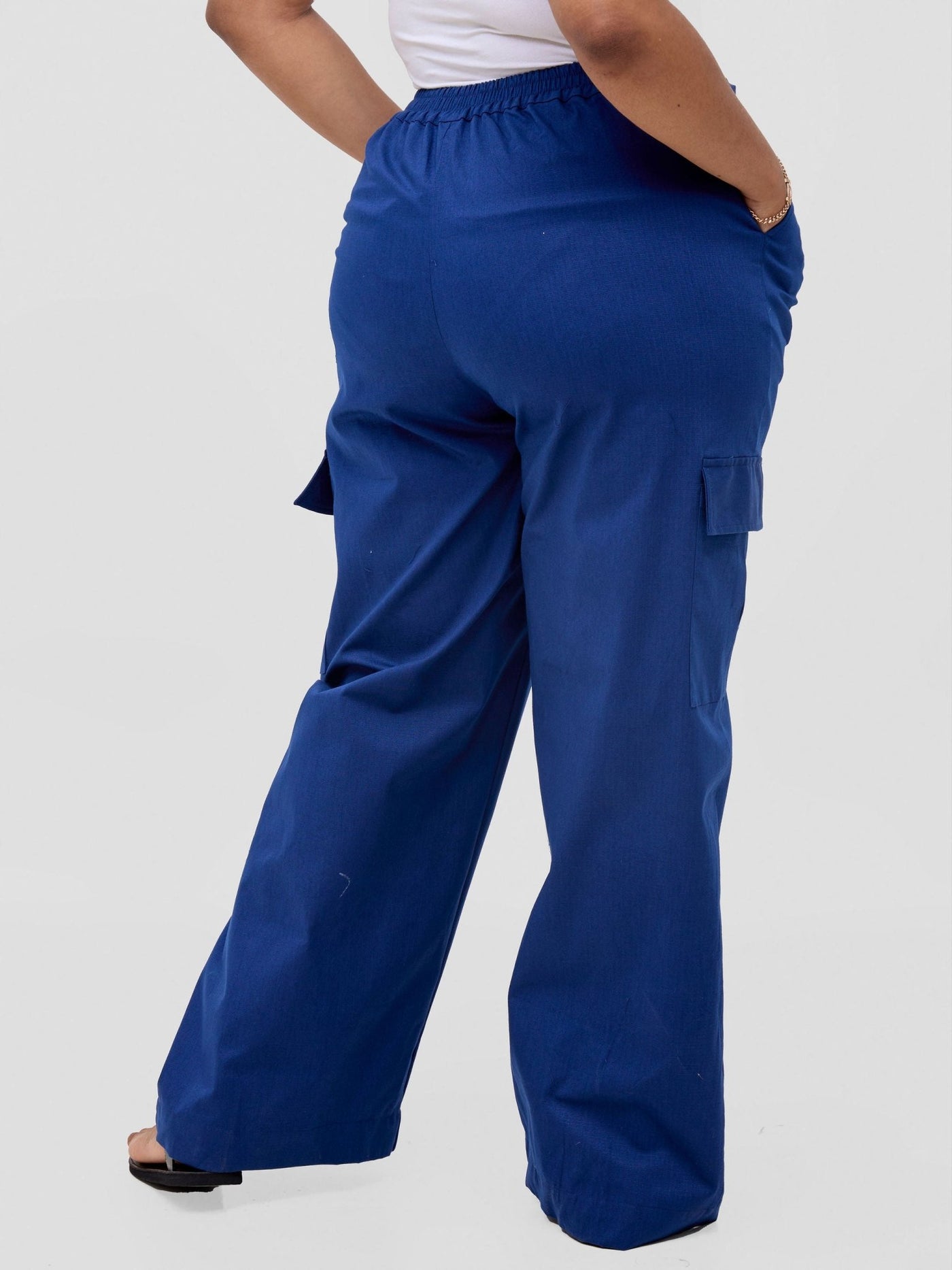 Safari Hawi Cargo Pants - Light Navy - Shopzetu