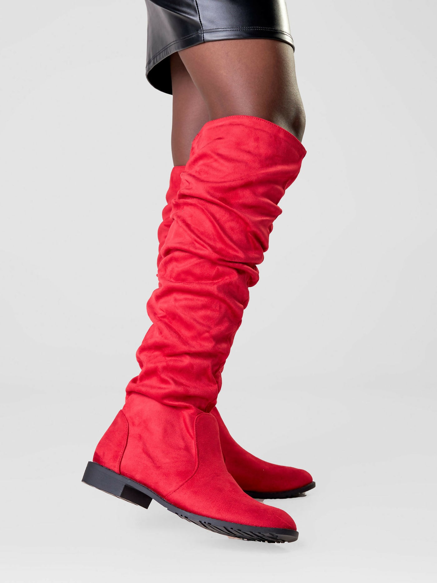 Be Unique Asos Statement Boot - Red