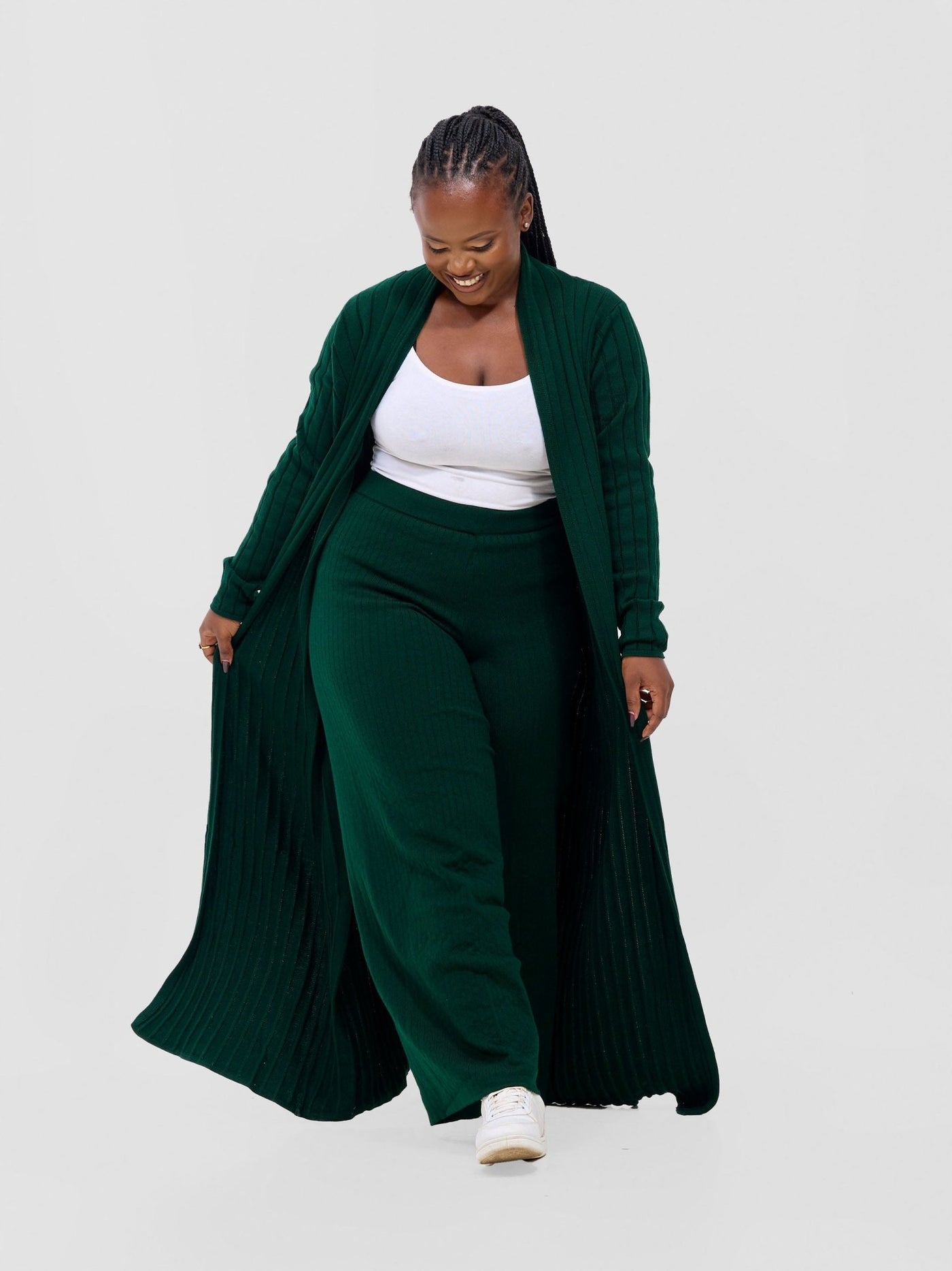 Lalani Lounge Pants - Dark Green - Shopzetu