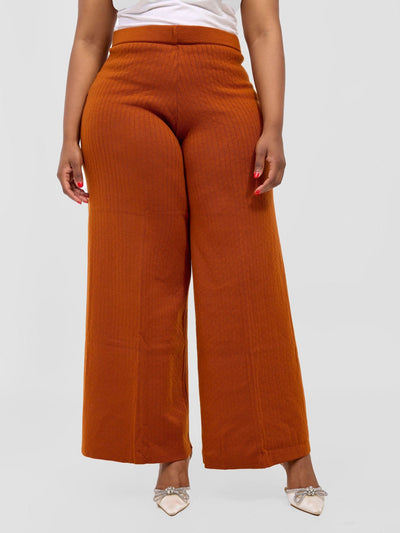 Lalani Lounge Pants - Rust - Shopzetu