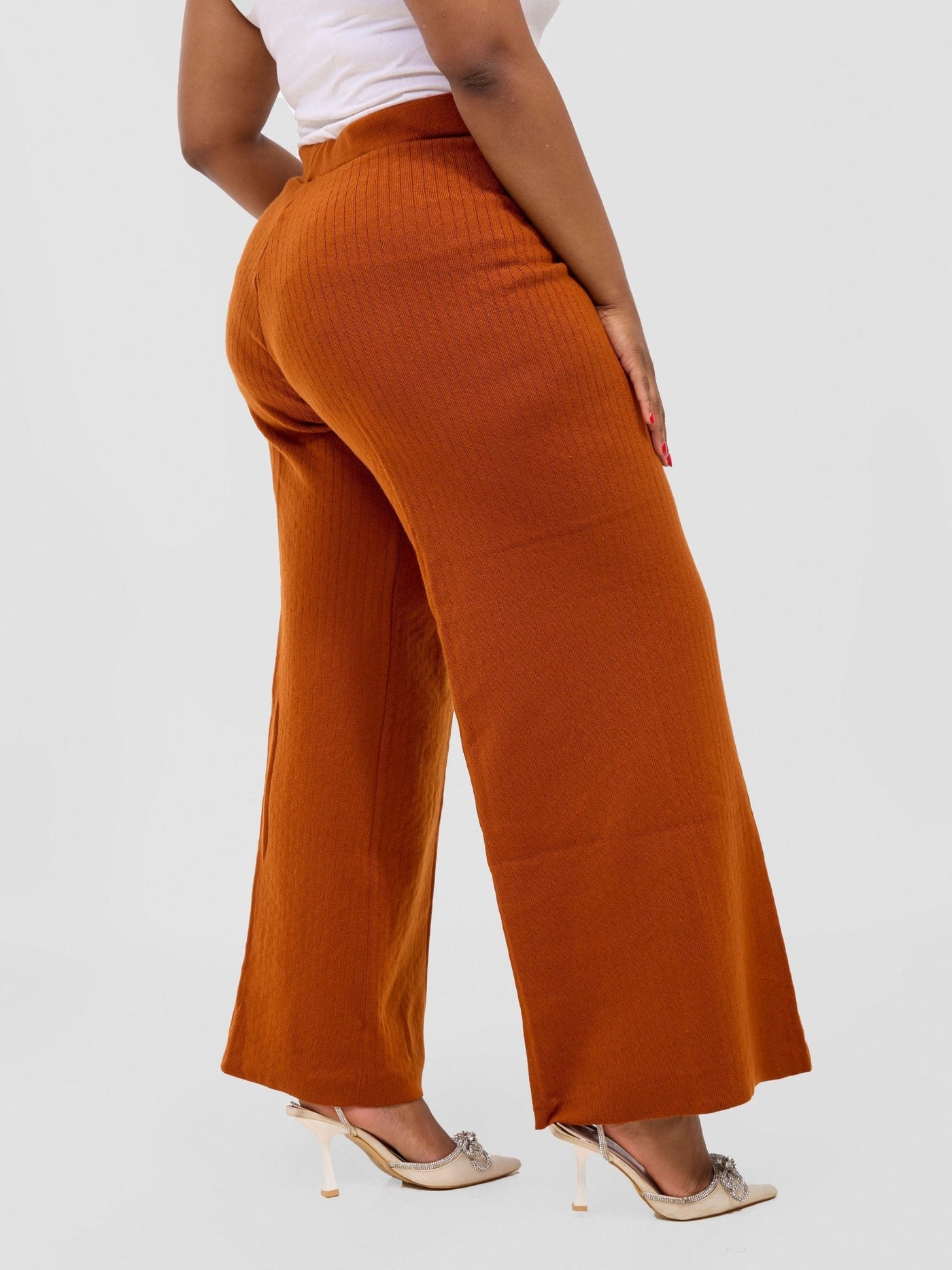 Lalani Lounge Pants - Rust - Shopzetu