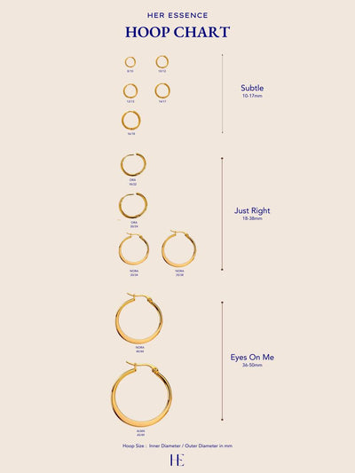 Her Essence Ora Hoops - Gold - Shopzetu